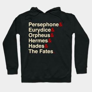 Hadestown The Musical T-Shirt| Persephone and Eurydice and Orpheus and Hermes and Hades and The Fates. Hoodie